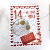 1 Set Rubbelkarten Liebe über 14 Dinge, die ich Dir zum Valentinstag Rubbelkarte Romantisch