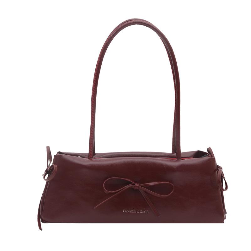 Bows Fashion Casual Large Capacity Commuting Shoulder Bag with Handle and Pillow Interior
