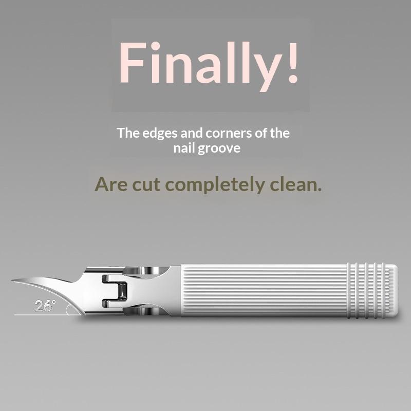

26° Slant Edge Nail Clipper Anti-Splash Cuticle Remover Professional Eagle Beak Oblique Toe Nail Trimmers Manicure Pedicure Tool белый