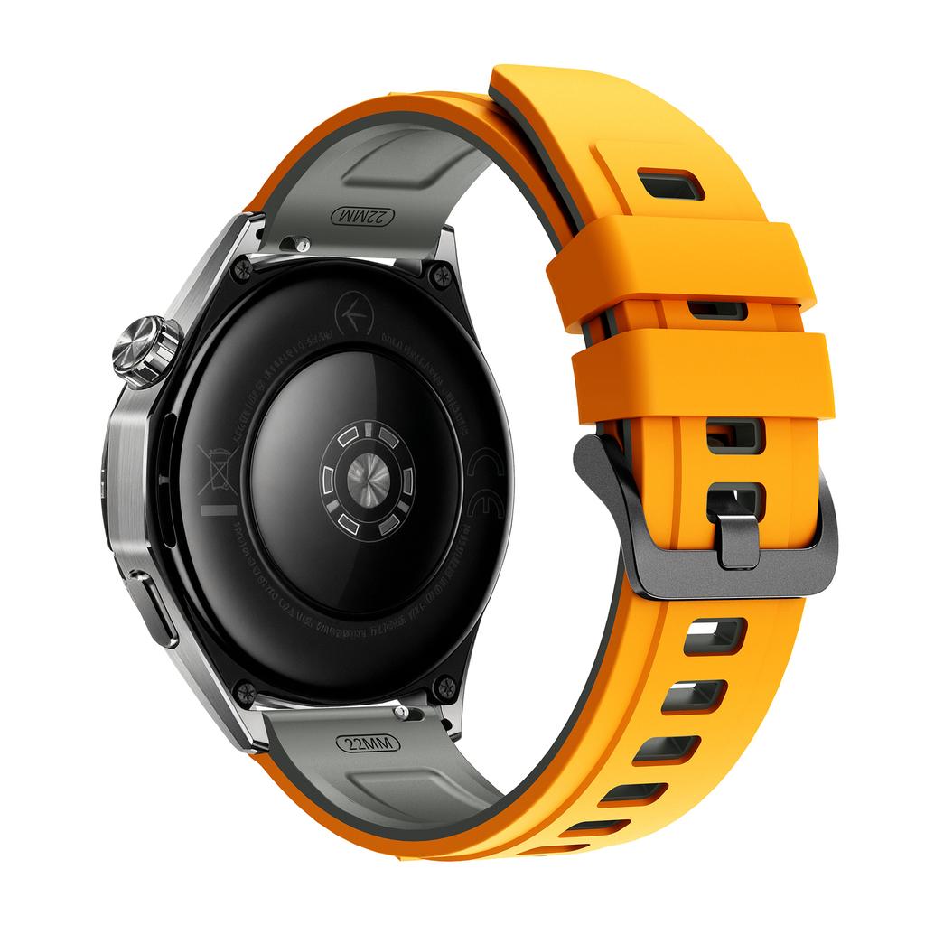 22mm Dual Color Silicone Strap for Samsung Galaxy Watch3 45mm/Watch 46mm/Gear S3 Classic Replacement Watch Band