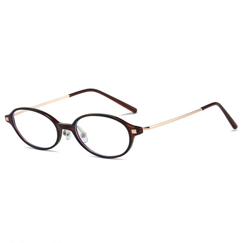 Anti-Blue Flat Glasses Metal Retro Glasses Frame Personalized Myopia Glasses Frame Glasses