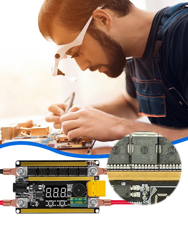 GX591 DIY Spot Welder Set Digital Tube Display 12V Spot Welder Control Board 99 Gears Adjustable 18650 Battery Spot Welding Tool