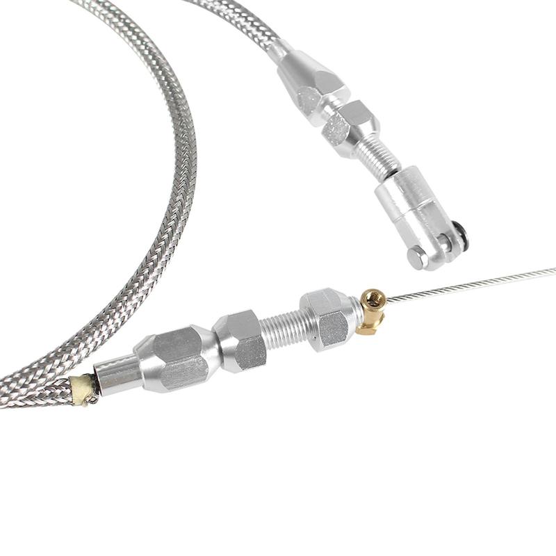 36" Braided Throttle Cable Kit Replacement Swap Fuel Line Kit