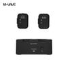 Portable Wireless In-Ear Monitor System with Charging Case, One-to-Two Transmitter and Receiver.