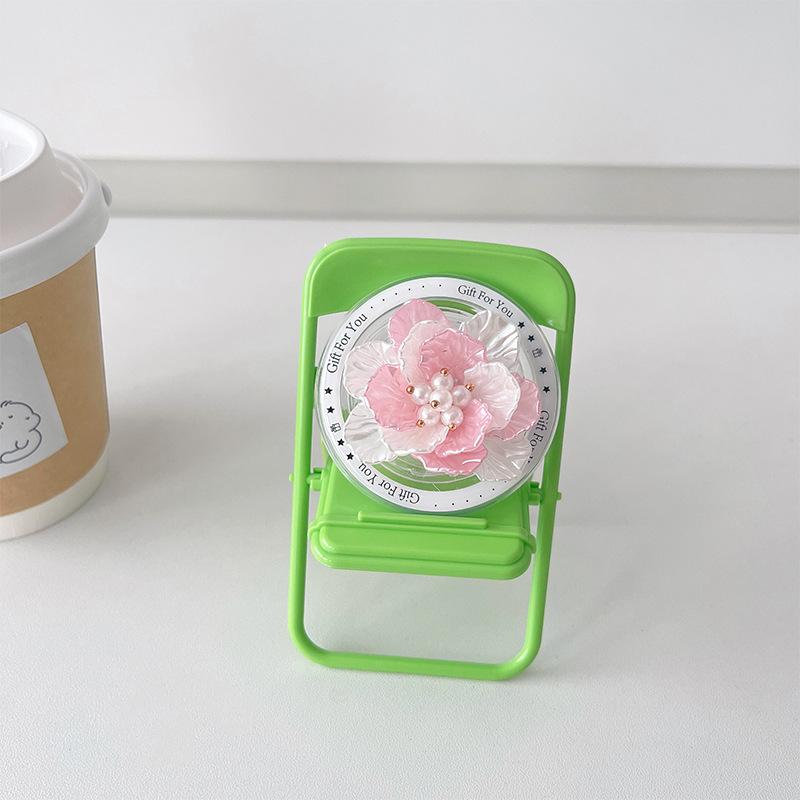 Magnetic Magsafe Three-Dimensional Shell Flower Mobile Phone Airbag Bracket Paste Retractable Women'S Drama Support