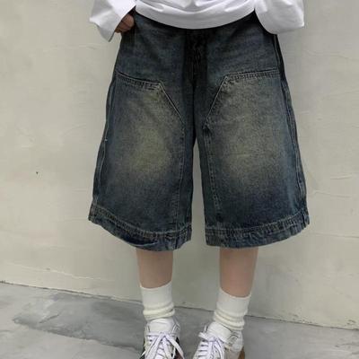 Short Mujer Vintage Jean Shorts Ladies Bottoms Streetwear Fashion Casual Y2k Wide Leg Pants