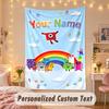 Custom Personalized Tapestry,Numberblock Print Custom Name Text Wall Art Hanging for Bedroom