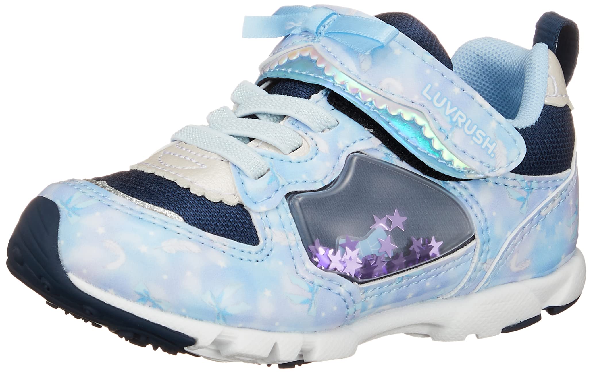 

athletic Moya 2E [Superstar] Sneakers, shoes, pattern, Magic, 15-23cm, 0.5cm available, Girls, Kids, LV1121, Navy, 16.0 cm,