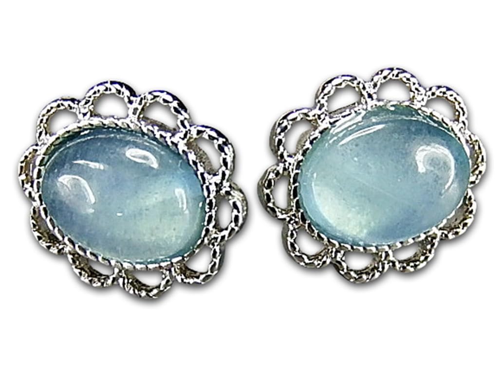 

AAA прозрачный Шиллер высокого качества более темный аквамарин натуральный камень 925 камень ангела [Каменный город] эффект, серьги, серебро,