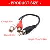 Durability 1 Male to 2Female Cable with Gold Plate Connectors for Clear Music Video Signal Distribution Splitter