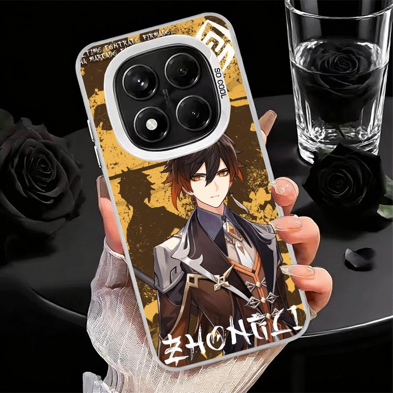 Genshin Impact Zhongli Soft Phone Case for Xiaomi Redmi Note 13 14 15 Pro Plus 12S 12 11S 11 11T 10S 10 Shockproof Cover Back Sh