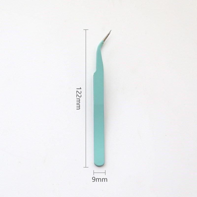 1pcs Portable Precision Stainless Steel Tweezers in Vibrant Colors for DIY Handcraft Home Art Sticker Tape Use A6827