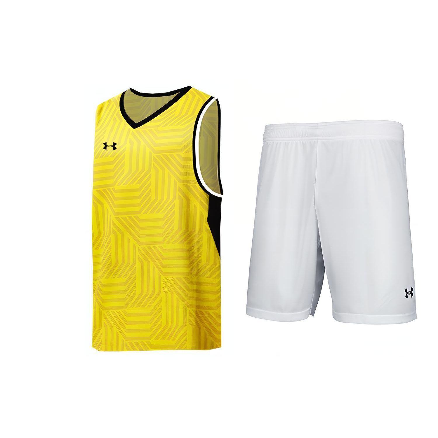 

Under Armour Logo Color Block V-Neck Tank Top Comfortable Shorts Basketball Set Men sets 23500102-790+21500228-100 XXXL