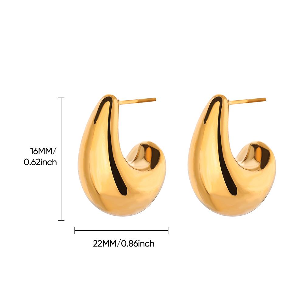 

Irregular Butterfly Stainless Steel Stud Earrings For Women Gold Color Cute Wedding Aesthetic Geometric Earring Jewelry Gift Bff