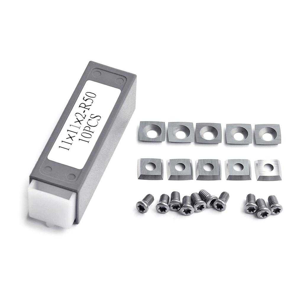 11mm Square Carbide Steel Cutter Inserts Knives for Woodworking Planer Insert Cutter Perfect for General Purpose