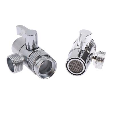 Adaptateur de robinet en alliage de zinc pour évier de cuisine, séparateur de robinet de dérivation, connecteur de robinet d'eau pour toilettes, bidet, douche, salle de bain