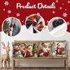 Christmas Santa Cushion Cover Decorative Pillow Cover Throw Pillow Case Home Decor Christmas Decor For Home Sofa Pillowcase