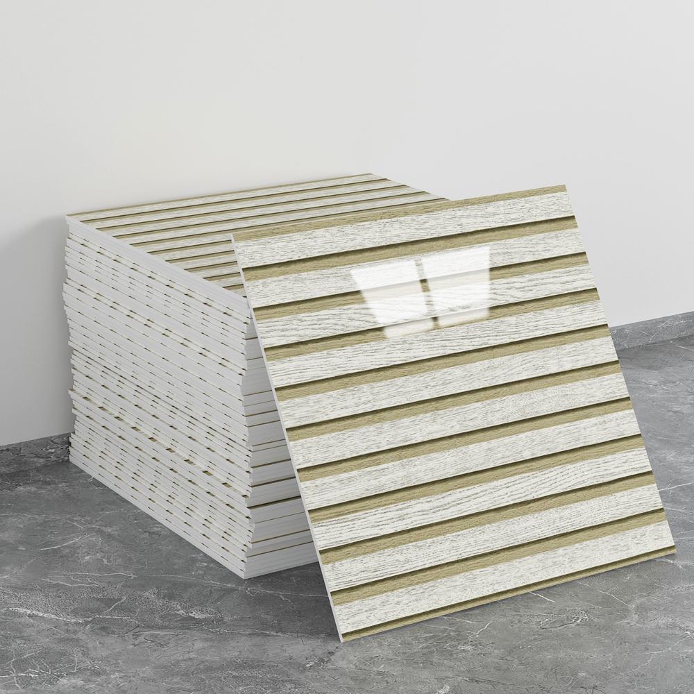 30*30cm 3D Gitter Wandaufkleber Selbstklebende Tapete Wasserdichte Schaumstoffplatten für Heimdekoration TV-Hintergrund