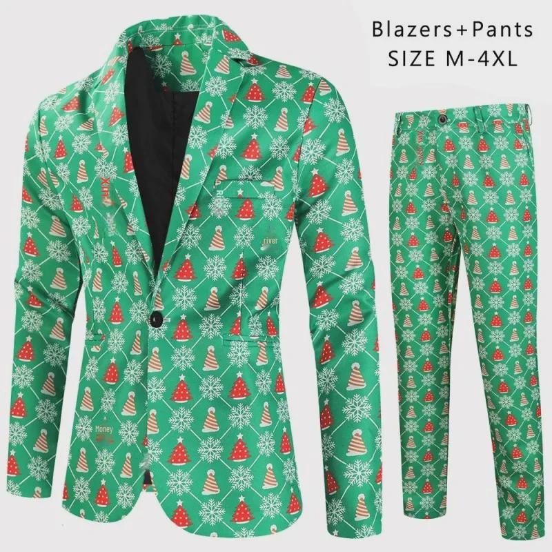 Zestaw casualowy 3D z nadrukiem świątecznym na Jesień/Zimę 2024 - 2 częściowy