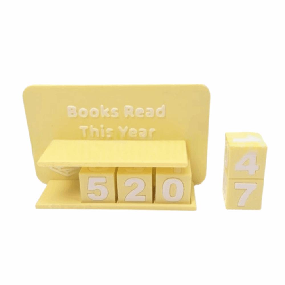 Bookish Decor 3D Book Read Counter 3D Printed Reading Log New Bookshelf Counter  Christmas Calendar