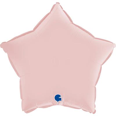 Foil Balloon - Satin Pastel Pink Star 46 Cm, Grabo