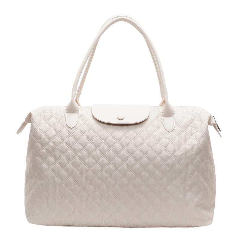 Women's Large-capacity Diamond Hand Luggage Bag for Daily Travel, Simple and Versatile Sports and Fitness Bag