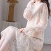 Sweet Slimming Lace Dress - Korean Style Casual Spring 2026