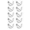 10Pcs Stainless Steel Folding Latch Pins For Equipment Trailer Clutch Lock Jack Legs Secure Connection