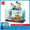 Diving Adventure Fish Tank Model - JJ9219 Building Blocks Educational Toy for Children