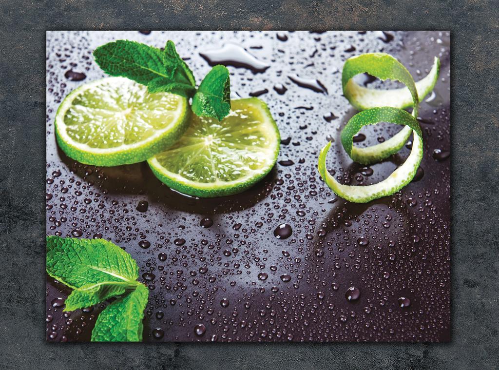 SZKLANA DESKA DO KROJENIA 40x30 LIMONKA