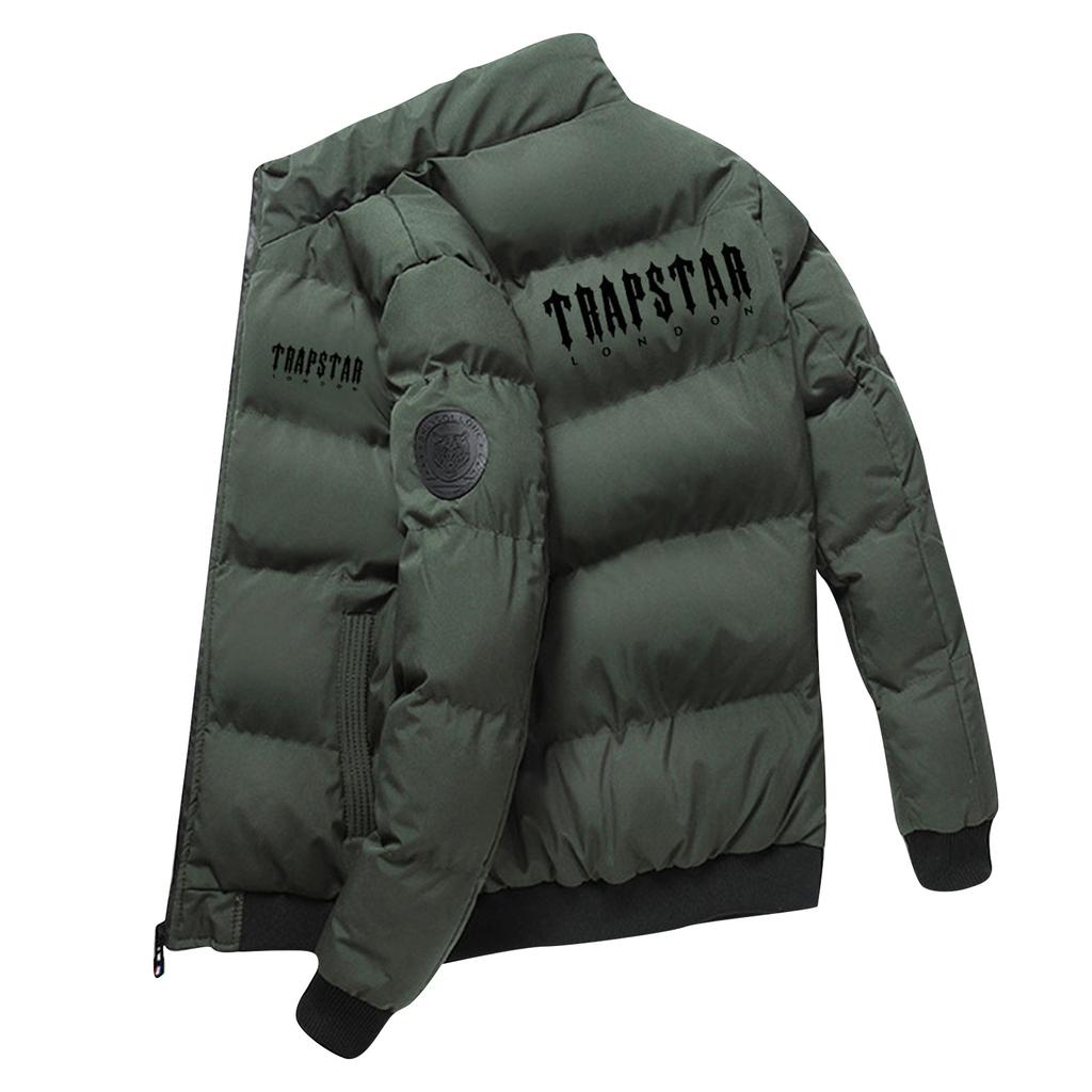 Herre- og dameidentisk bomullsjakke Vinter Fortykket Varm Bomull Langermet Jakke Trendy Kort Dunsbomullsoverfrakk