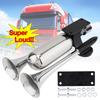 1pcs 12-24 V 100-115 DBs Super Strong Noisy Air Compressor Dual Trumpet Air Horn Suitable for Car Truck Boat Train Vehicle