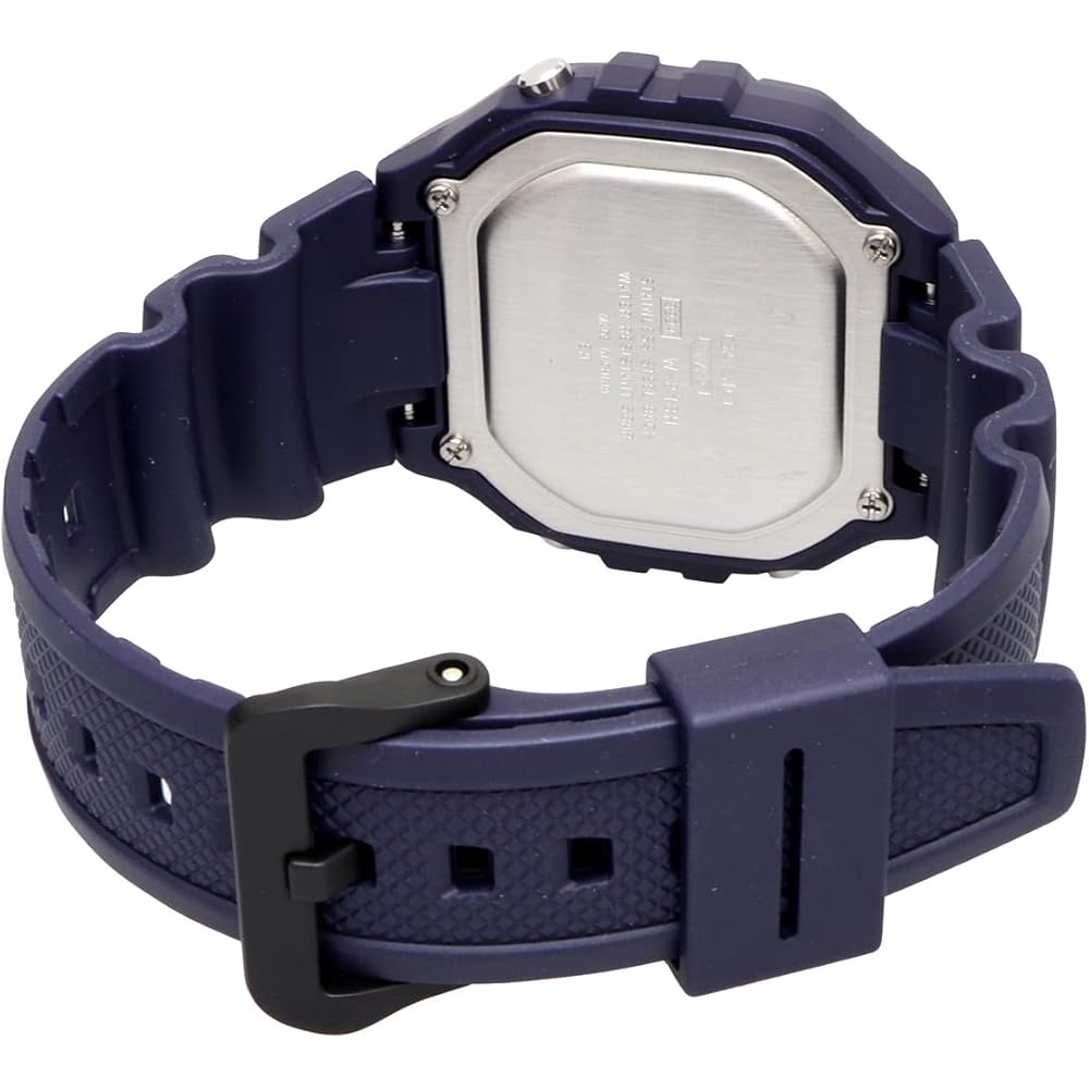 Casio Standard Digital W-218H-2A Navy Watch Unisex Water Resistant Lightweight