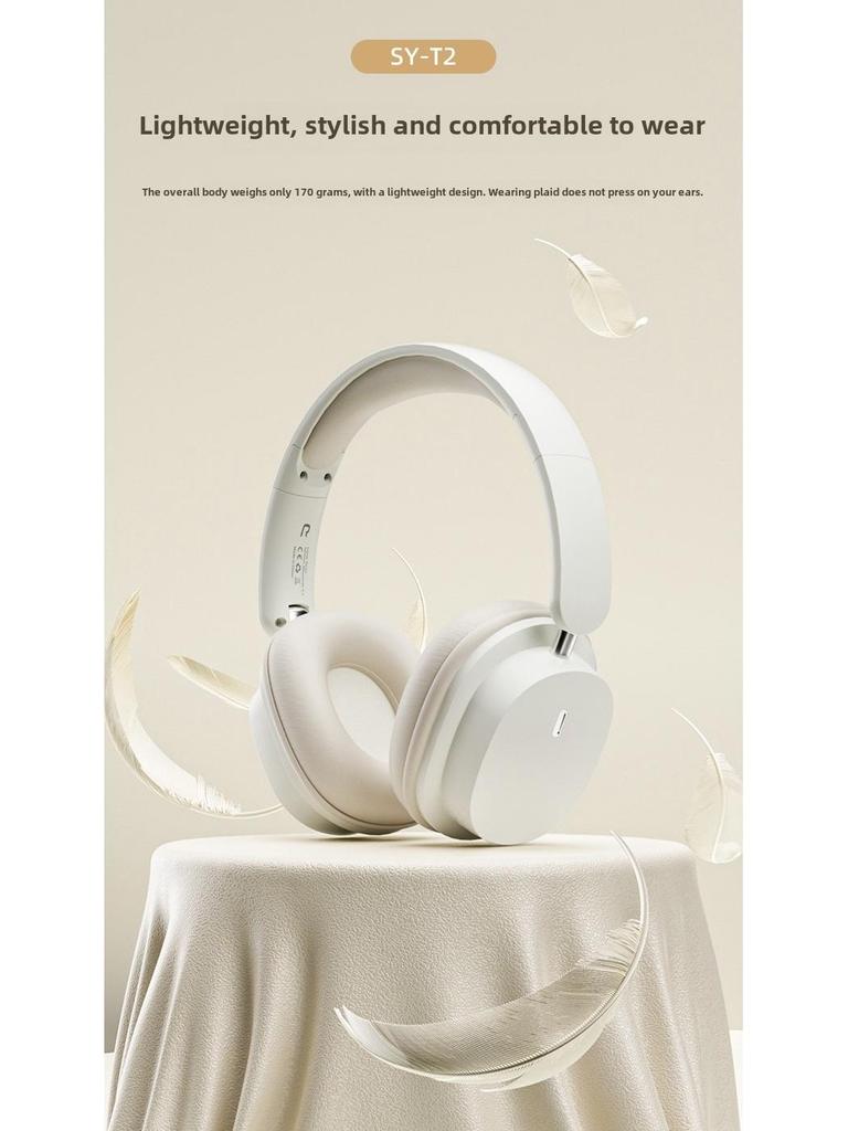 SY-T2 Noise-Cancelling Wireless Bluetooth Gaming Headset - Stylish, Portable, HIFI Sound