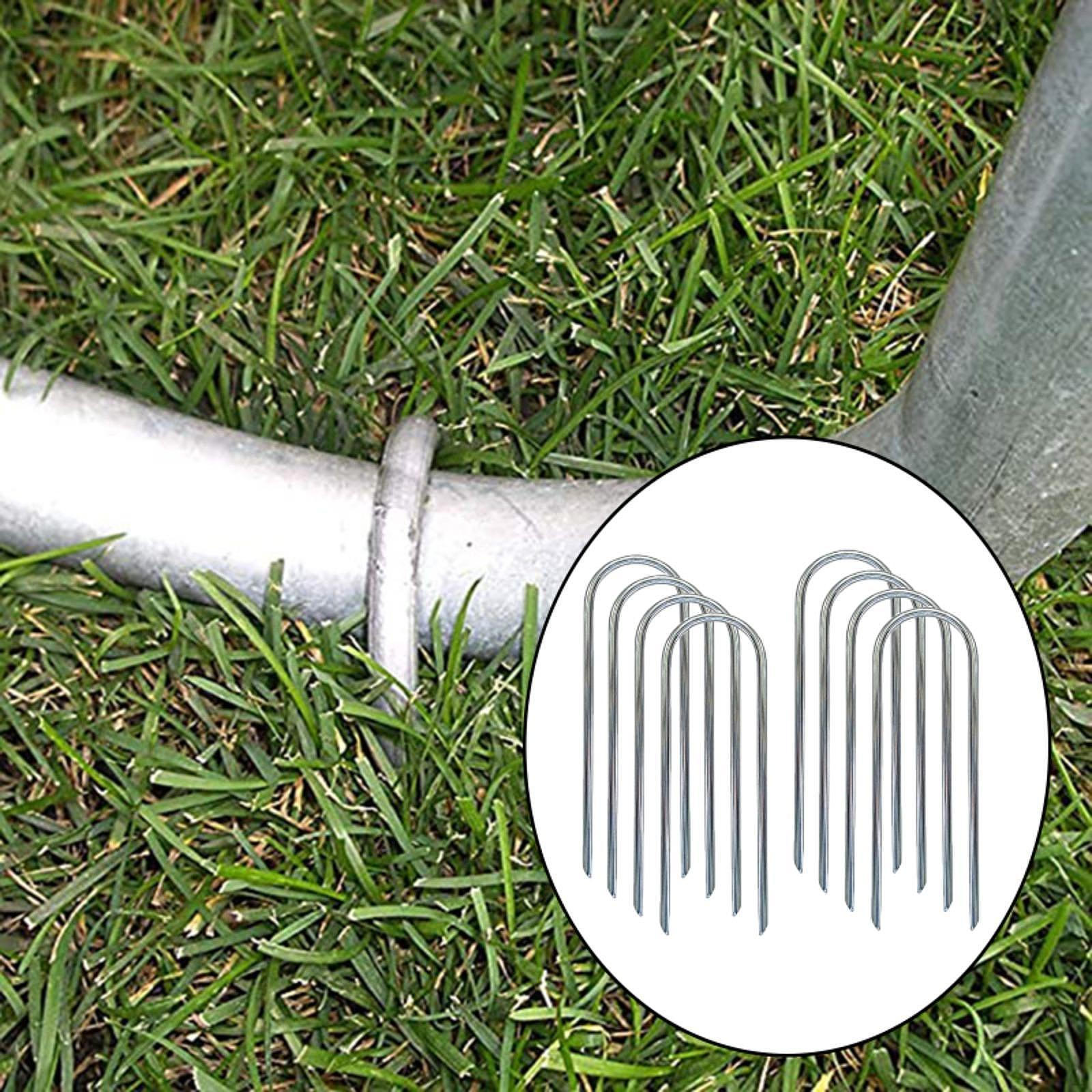 

8 шт. батутные колышки прочные грунтовые анкеры для футбольных ворот палатка качели серебряный