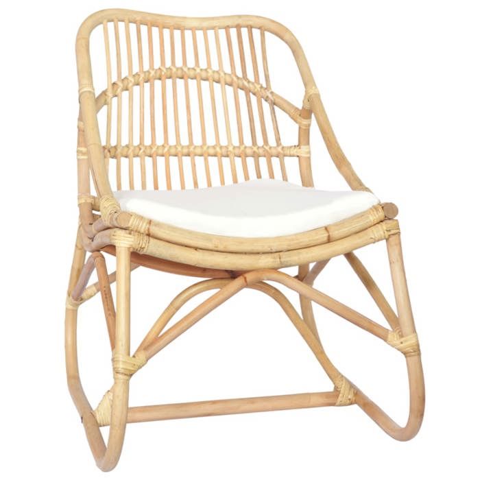 VidaXL Chaise en rotin Lin 325481