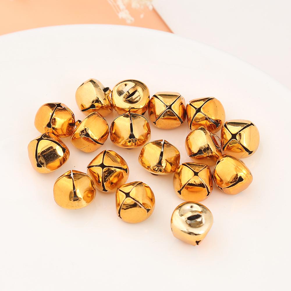 Eco-Friendly Colored Christmas Tree Bells - Vacuum Plated DIY Craft Accessories