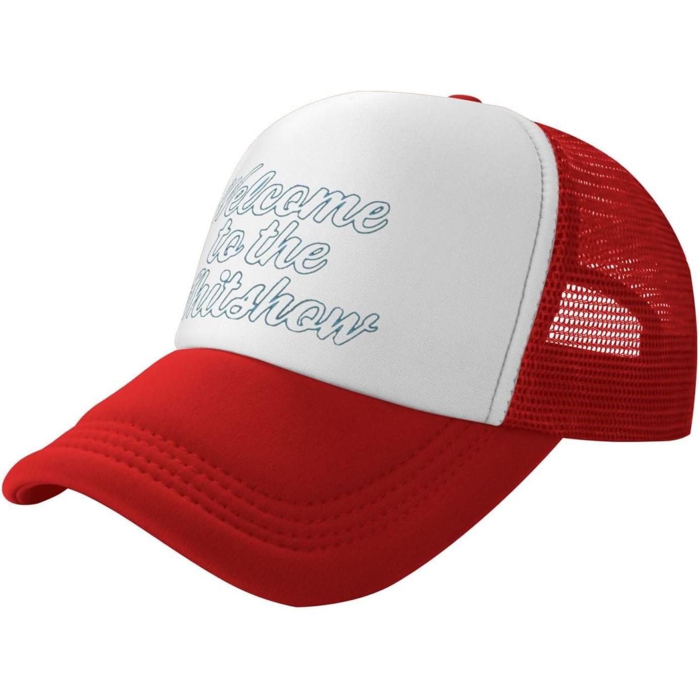 Welcome To The Shit Show Trucker Hat Unisex Breathable Mesh Snapback Cap for Casual Outdoor Wear XS(old)
