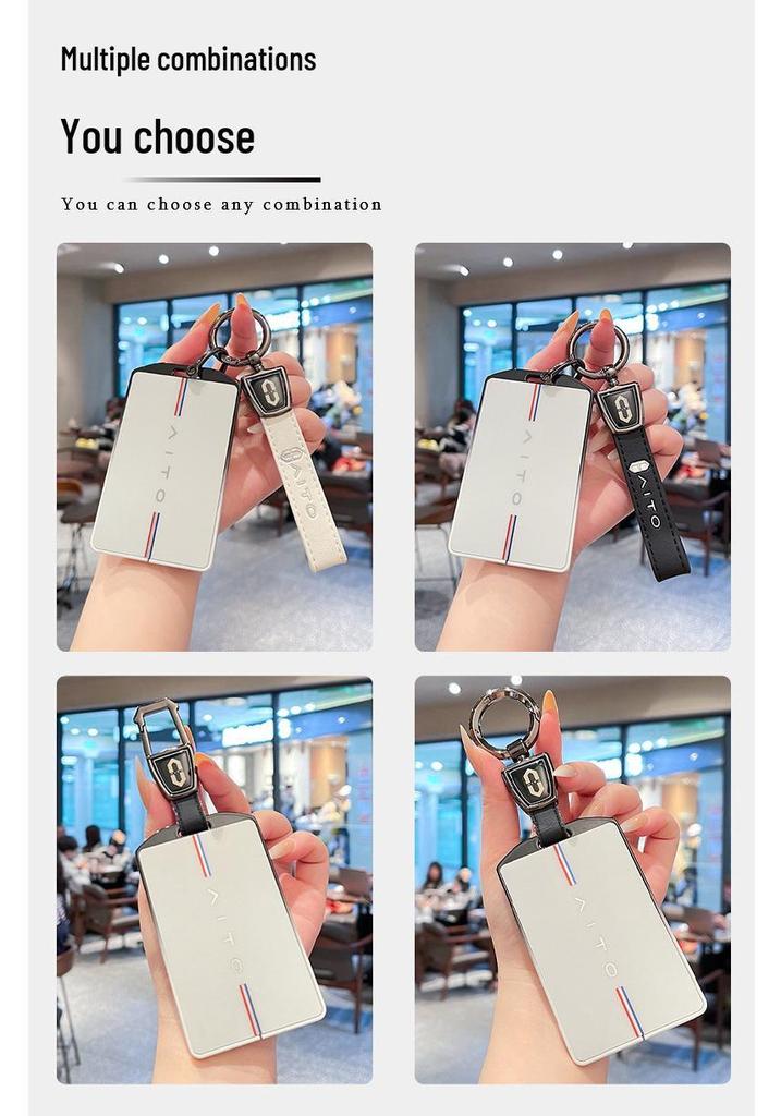 Huawei AITO Wenjie M5-M9 Key Case: Smart Remote Protective Shell with Buckle
