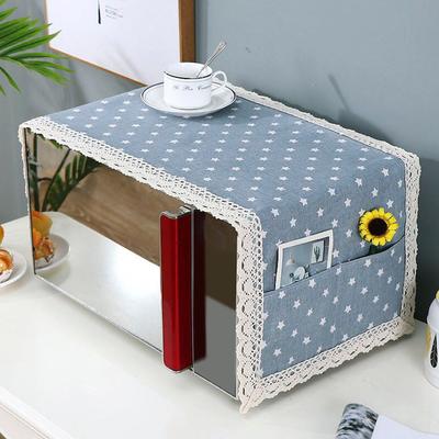 1PC Dust Cover Multi-purpose Grease Proof Cover Machine Washable Cloth Cover 100*35cm Cotton Linen Kitchen Decor Microwave Oven