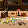 39 Pieces 1/12 Scale Dollhouse Tool Set Realistic Design Mini Metal Kit