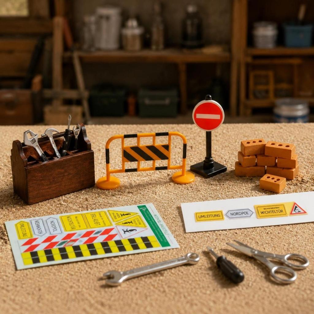 39 Pieces 1/12 Scale Dollhouse Tool Set Realistic Design Mini Metal Kit