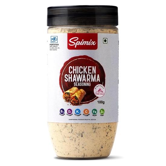 SPIMIX Chicken Shawarma Seasoning | 100g | Made Healthier with Vitamin B12  | Authentic Middle Eastern Spice Mix for Grilled Chicken