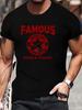 6278 Cotton Blend T-shirt - "FAMOUS" Graphic Print