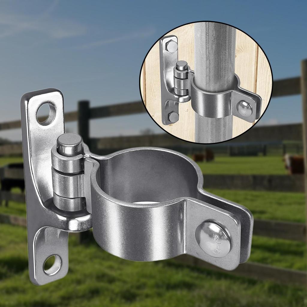 Cerniera per cancello, Cerniera per palo, Robusta, Recinzione a maglia di catena, Per impieghi gravosi, Parti Hardware Montaggio con viti spesse