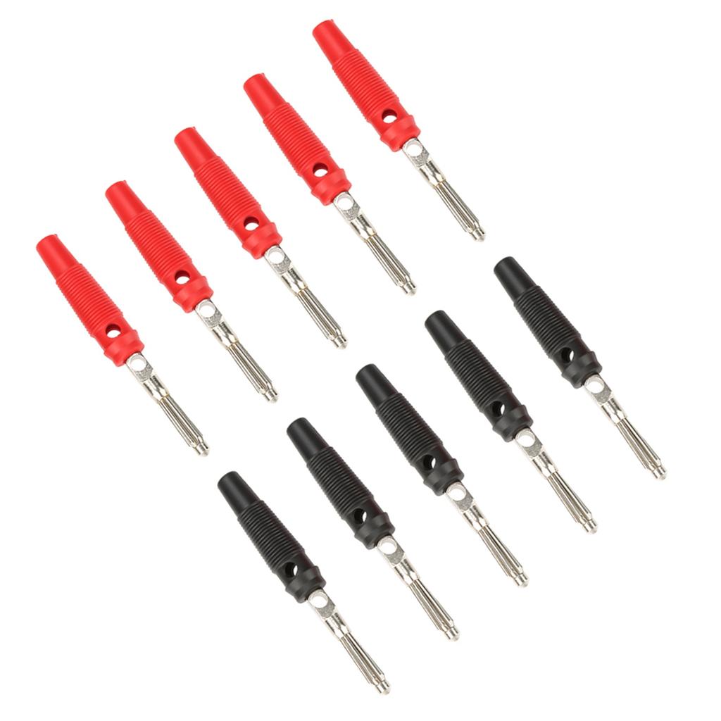 P3008 10PCS 4mm Banana Plug Jack For Speaker Amplifier Test Probes Connector