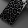 Schwarz Weiß Leopardendruck Plüsch Gehärtetes Glas Handyhülle Für iPhone 17 16 15 14 13 12 11 Pro Max 17 Air 7 8 Plus XR XS X Abdeckung