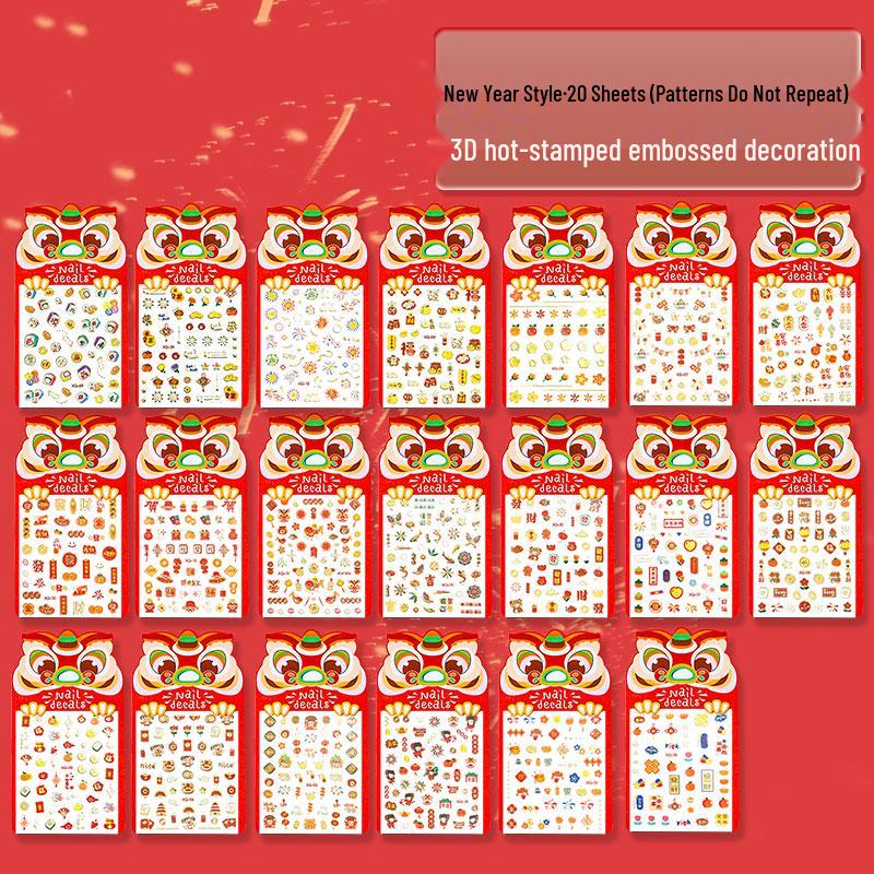 Luminous Cartoon Rabbit Nail Stickers for Kids - Fluorescent Nail Tips & Decorations