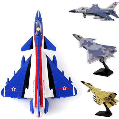 J15 F16 F22 Aircraft Series Apache Helicopter Alloy Fighter Soundlight Echo Military Advanced Car Model Collectibles