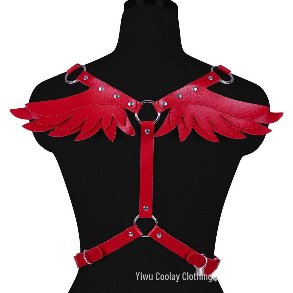 Leather Angel Wings Shoulder & Waist Strap Set for Women